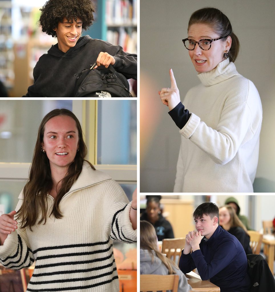 Scholarship Director Casey Near during her Tour of Maine high schools